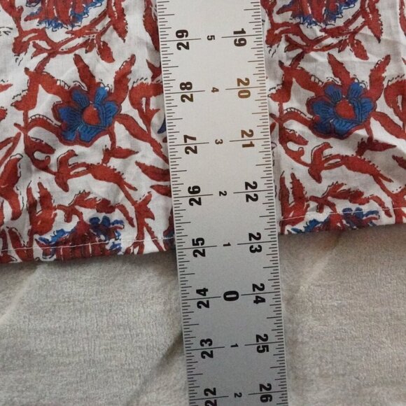 House of Harlow 1960 Floral Top Womens Medium Flutter Sleeve - Picture 6 of 9